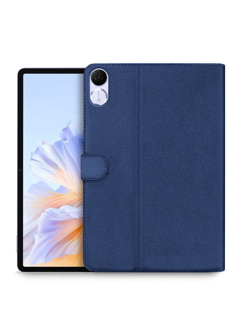 اوميكر هونر باد V9 11.5 4G 2024 (11.5 بوصة) غطاء غطاء فليب للإغلاق المغناطيسي من جلد البولي يوريثان - أزرق داكن - Image 1