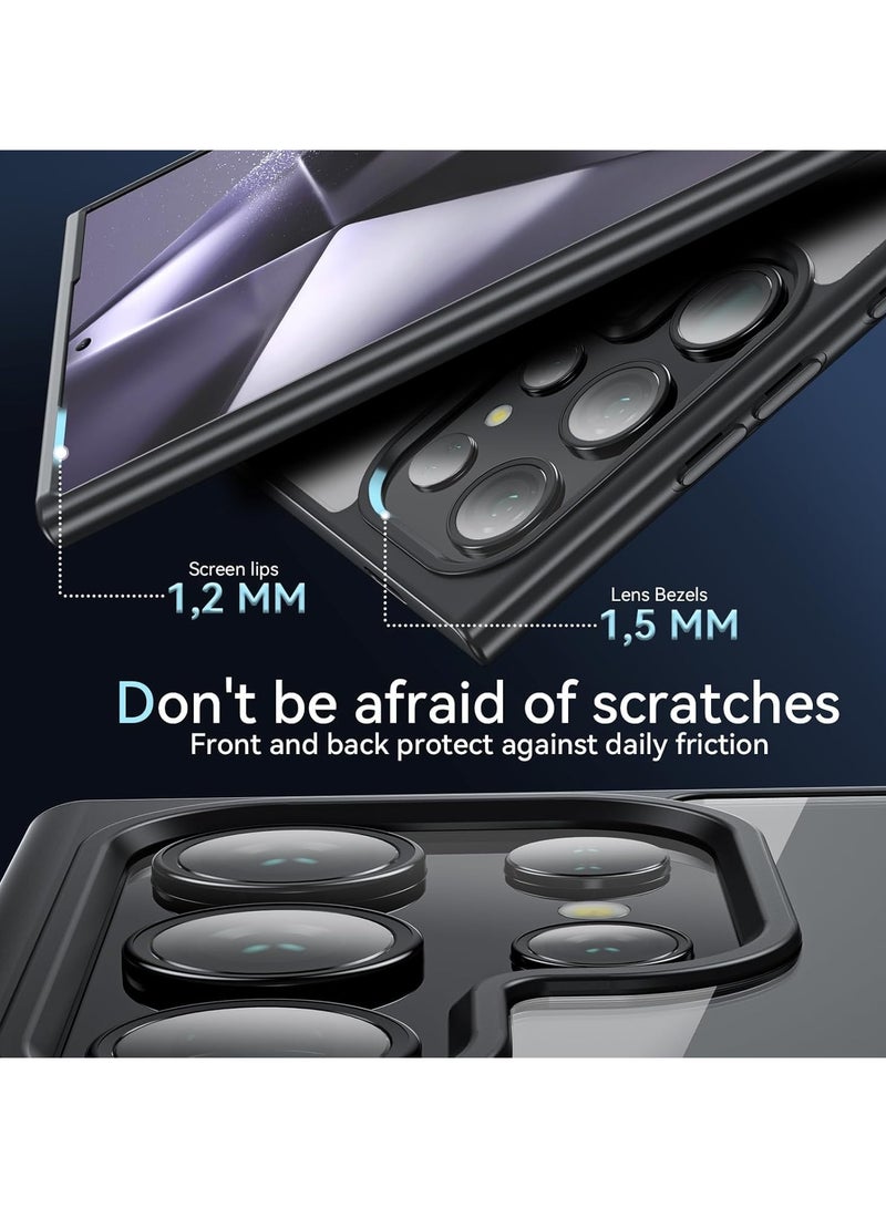 wexon for Samsung S25 Ultra Case, Compatible with MagSafe, Magnetic Back Shockproof Cover with Strong Magnet, Slim Thin Full Protection Phone Case for Galaxy S25 Ultra (Black) - Image 3