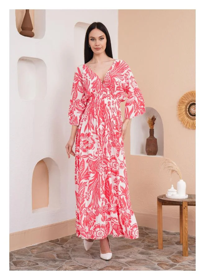 Hoxton Gal Floral Print Maxi Dress