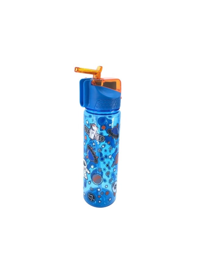 i-kola BLUE SO NI 650 ML Kids Water Bottle for School | BPA-Free Plastic Water Bottle for Boys & Girls | Leakproof, Unbreakable, Easy to Drink, Quick Open Lock (TS-9209 1) - Image 2