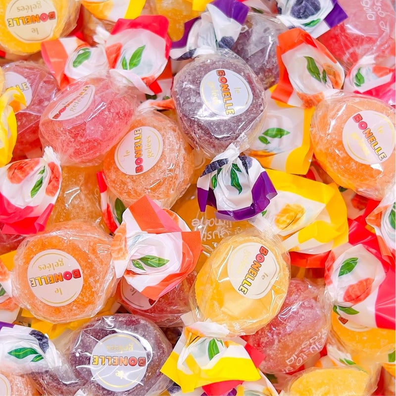 LaetaFood Bonelle Italian Fruit Jelly Candy - 1 Pound Bag with Assorted Flavors (Approx. 60 Count) - Image 1