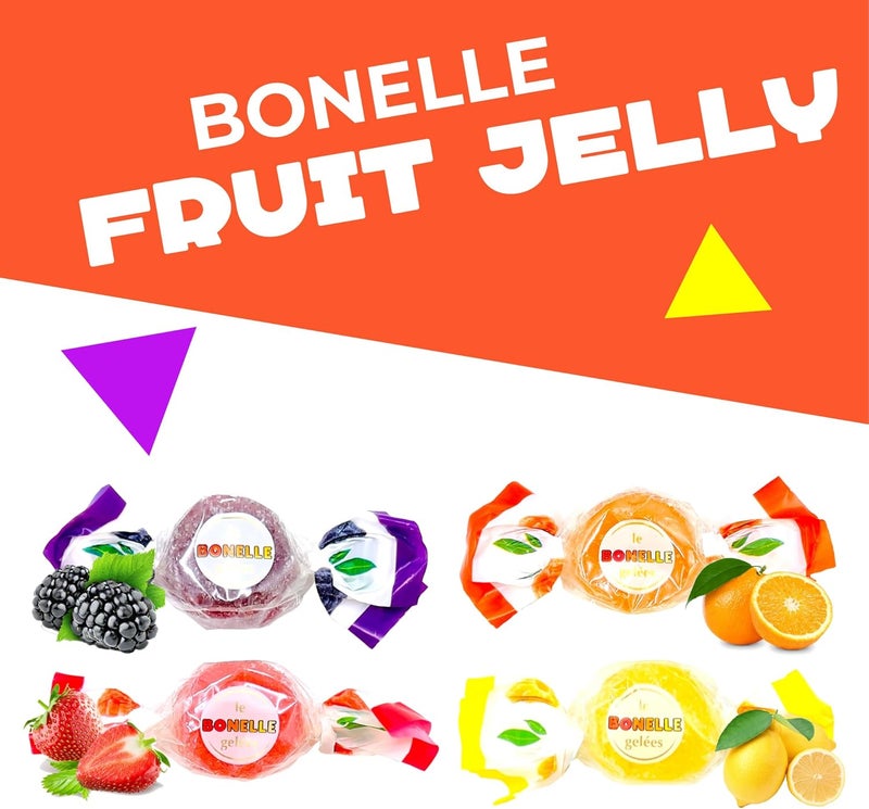 LaetaFood Bonelle Italian Fruit Jelly Candy - 1 Pound Bag with Assorted Flavors (Approx. 60 Count) - Image 4