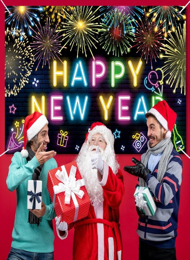 Zeptrix Happy New Year Banner Decorations 2026,70.8 x 43.3 Inch Extra Large Fabric Happy New Year Party Decoration Supplies 2026 Firework News Years Backdrop for NYE Decorations News Years Eve Party Supplies - Image 5