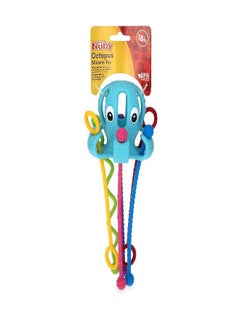 Nuby Nuby Octopus 100% Silicone Pull String Interactive Toy: 18M+, Multi  - Image 3