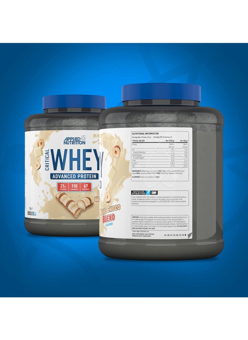 Applied Nutrition - Critical Whey Protein Bueno White Chocolate 67 Servings 2Kg - Image 1