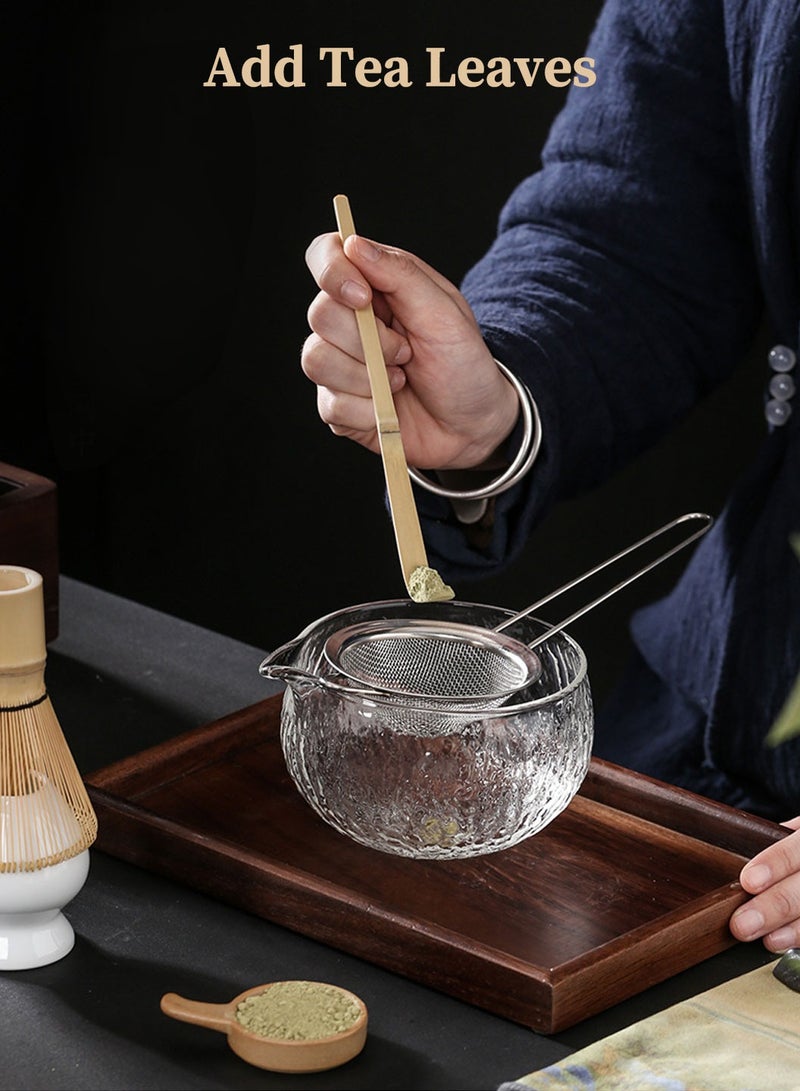 MIXDE Japanese Matcha Tea Set 7Pcs Matcha Whisk Set, Include Matcha Bowl,Bamboo Matcha Whisk, Scoop, Whisk Holder,Stainless Steel Tea Sifter,Tea Making Kit - Image 2
