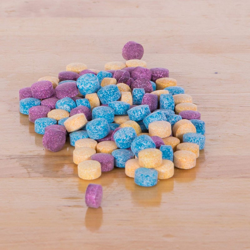 Steve Spangler Science Steve Spangler Science - WTIN-100 Color Fizzers, 100 Tablets – Assorted Colors (Red, Yellow & Blue) – Colorful Science Experiment Kit for Kids, Won’t Stain Hands or Surfaces, Exciting STEM Activity  - Image 3
