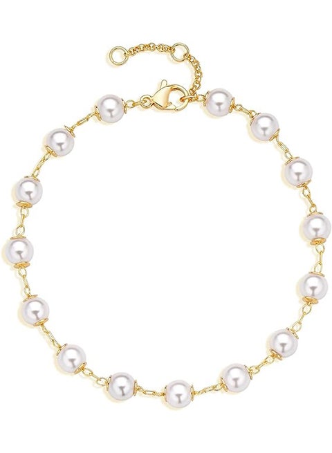 Bracelet for Women Gold Plated Chain Simple Jewelry Cute for Girls Model A