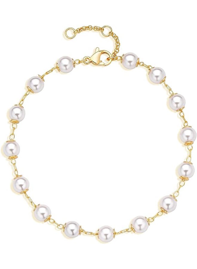 سوار للنساء سلسلة مطلية بالذهب مجوهرات بسيطة لطيفة للبنات  موديل A