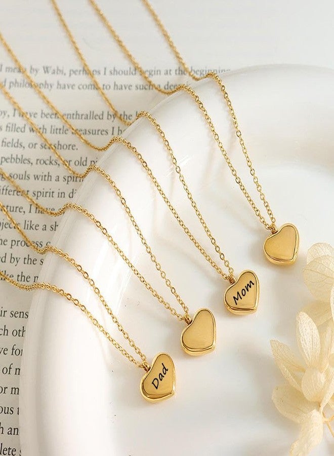 RIPFEVURN Cremation Jewelry Tiny Heart Urn Necklaces for Ashes for Women Men Stainless Steel Small Urn Locket for Human Ashes Holder Memorial Keepsake Pendant, Stainless Steel, No Gemstone - Image 5