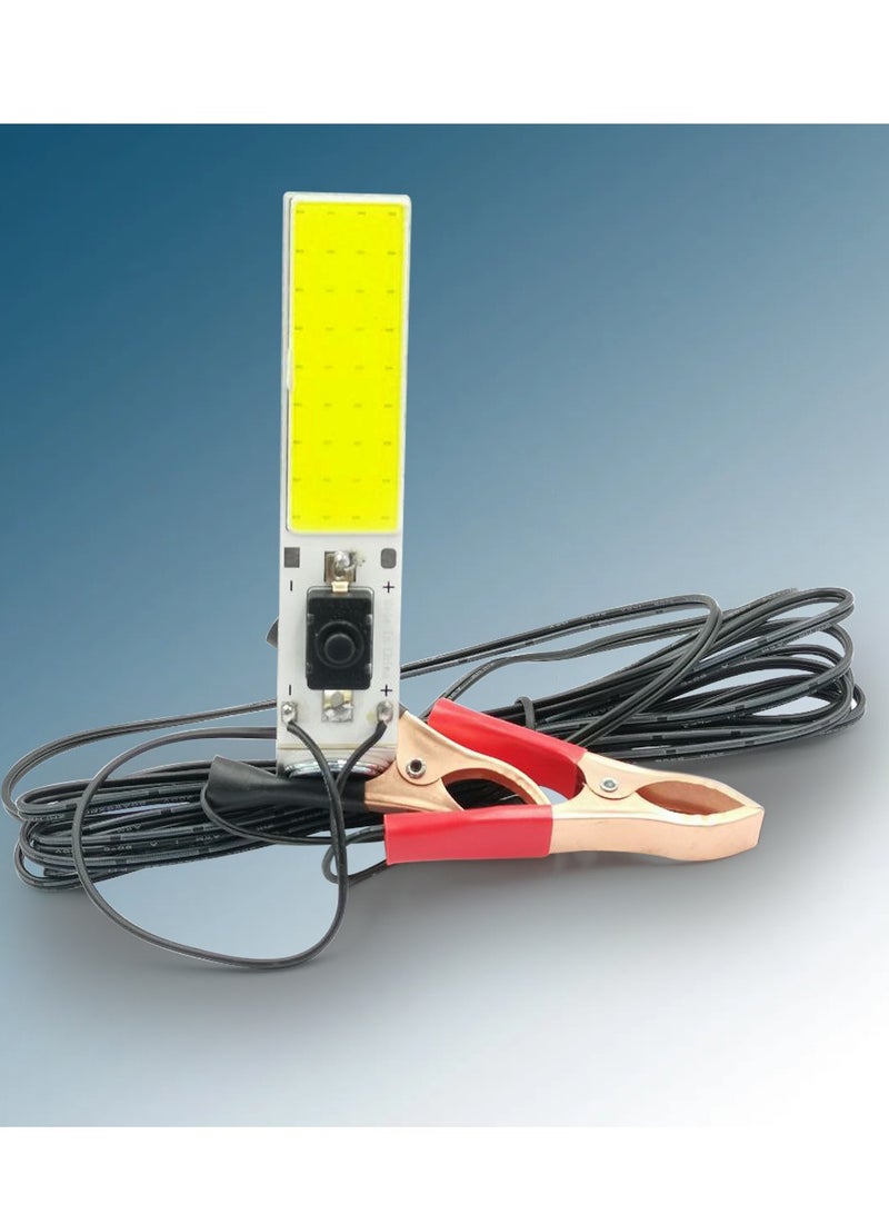 SPIDER 12V High-Power LED Work Light with Battery Clips – Ultra-Bright Portable Illumination for Outdoor, Camping, Car Repair & Emergency Use - Image 1