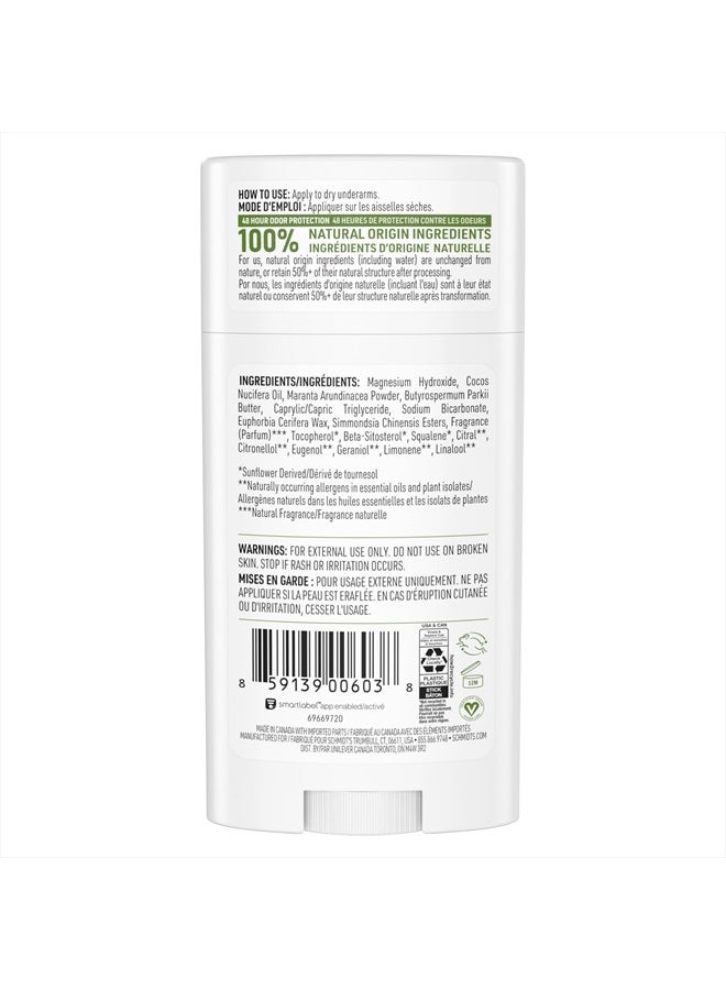 schmidt's Aluminum Free Natural Deodorant for Women and Men, Bergamot and Lime with 24 Hour Odor Protection, Certified Natural, Vegan, Cruelty Free, 2.65 oz - Image 3