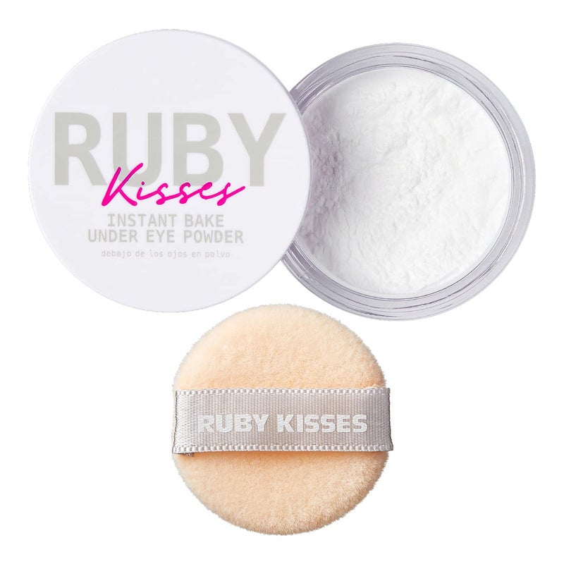 Ruby Kisses Instant Bake Undereye Powder - Vegan, Cruelty Free Powder for Brightening Eyes and Smudge-Free Makeup (Translucent) - Image 2