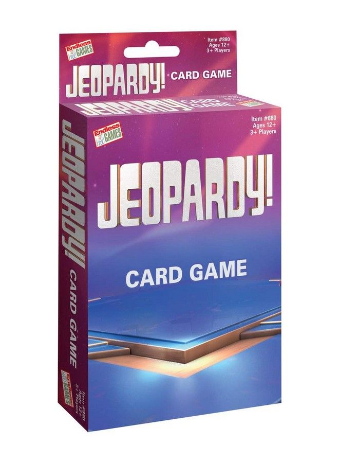 Endless Games Jeopardy Card Game Travel Sized Quiz Competition Fast Paced Party Game - Image 1