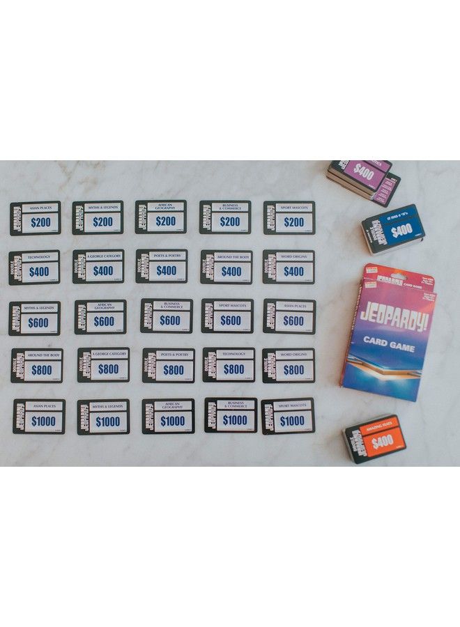 Endless Games Jeopardy Card Game Travel Sized Quiz Competition Fast Paced Party Game - Image 5