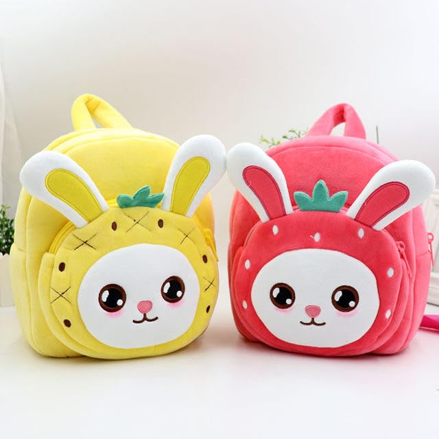 blue tree Cute Kids Backpack Toddler Bag Plush Animal Cartoon Mini Travel Bag for Baby Girl Boy 1-6 Years, Ideal for Gifting for Kids (Cute Pinapple) - Image 3