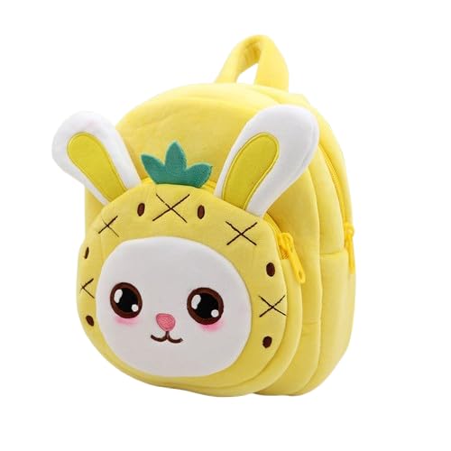 blue tree Cute Kids Backpack Toddler Bag Plush Animal Cartoon Mini Travel Bag for Baby Girl Boy 1-6 Years, Ideal for Gifting for Kids (Cute Pinapple) - Image 1