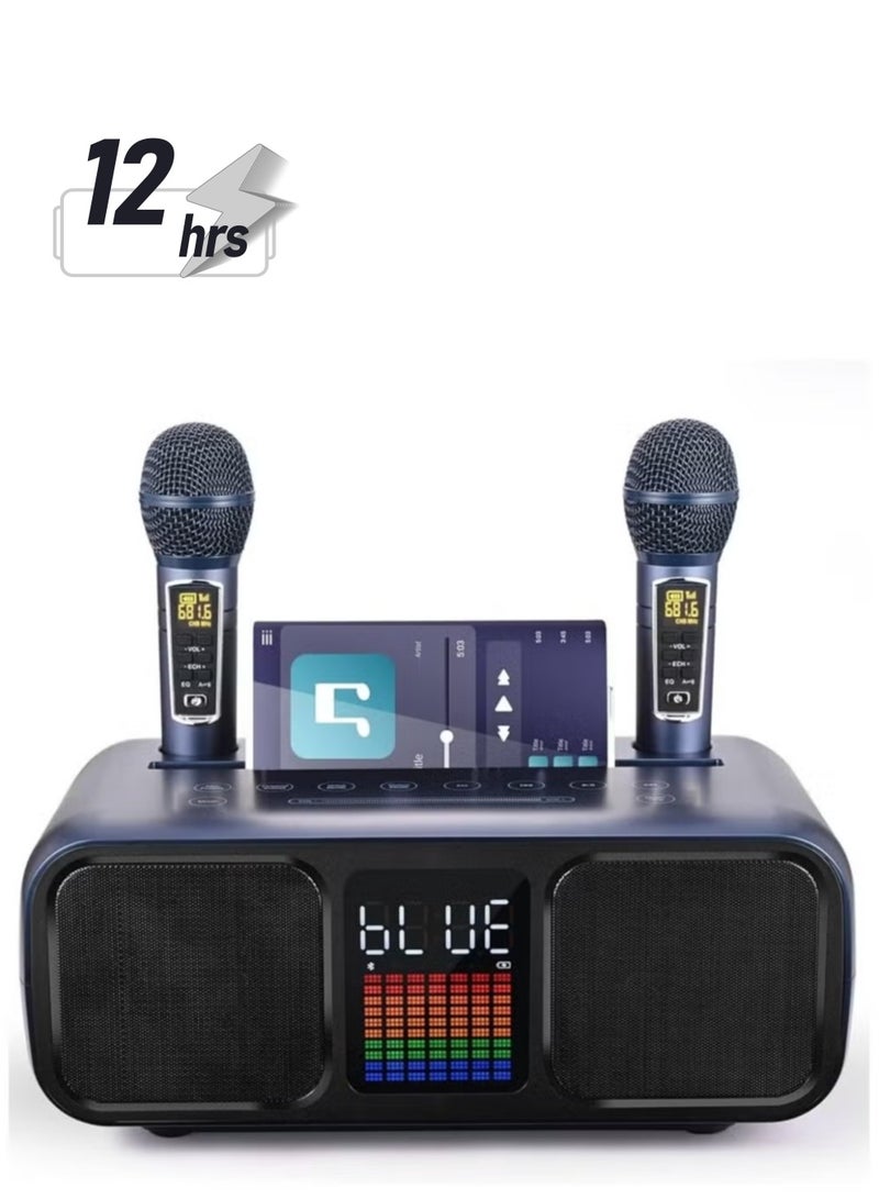 Smart Berry S39 Pro Portable Bluetooth Speaker with 2 Microphones – Wireless Sound System, 360° Surround Sound, Built-in Karaoke Feature, IPX6 Waterproof, Long Battery Life, Ideal for Parties, Travel, and Outdoor Adventures - Image 1