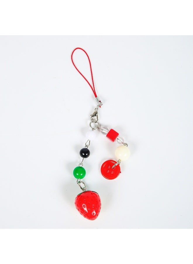 NIBEMINENT Phone Charm/ Chain Strap for Women Girls, Cute Cartoon Cell Phone Case Lanyard Wrist Strap