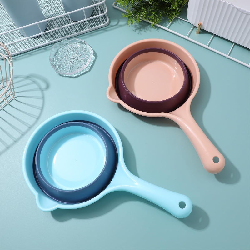 Collapsible Long Handle Water Ladle 2 Pack Plastic Scoop For Kitchen And Household - Image 5