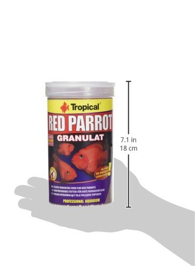 Tropical Red Parrot Fish Food 1000ml, Adult, Pellet, 1 Count - Image 2