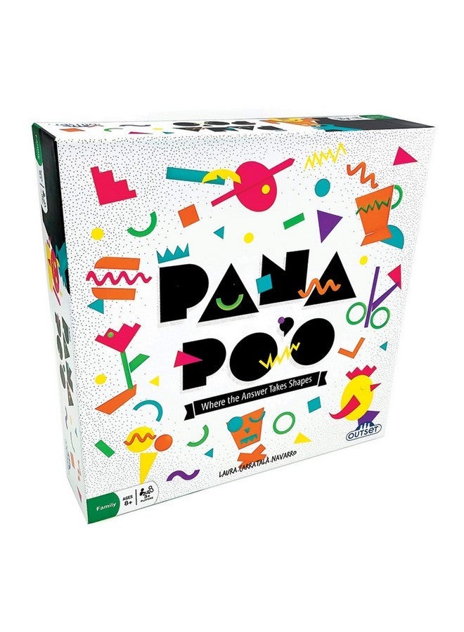 آوتسيت ميديا لعبة Pana Po'O Shape Draw Card واستخدام الأشكال لإنشاء العنصر في دقيقة واحدة مطلوب سرعة! الأعمار 8 فما فوق تحتوي على 70 بطاقة 2 نرد و 84 شكلا حسب البداية - Image 1