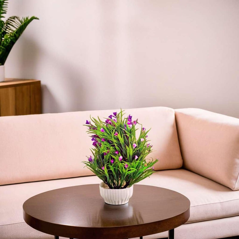 Ananya Communication Point Ananya Communication Point Artificial Plants with Pot Showcase Decoration Plants Green Flowers Fake Plant Artificial Plants for Home Decor Office Gifting Plants Decorative Potted Plants RVAP11  - Image 3