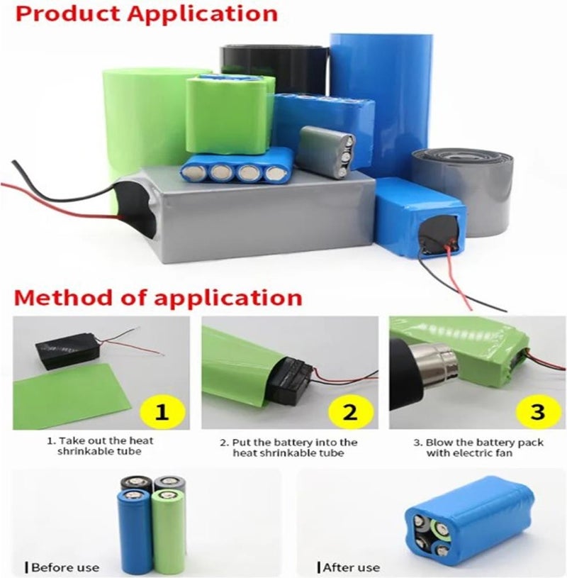 Hobi Mekatronik Hobby Mechatronics 280X0.15 18650 Battery PVC Shrink Coating TUBE (100CM)  - Image 3