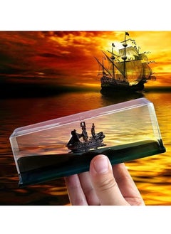 ProOne ProOne Cruise Ship Fluid Drift Bottle, Unsinkable Boat in a Box, Titanic Cruise Ship Model Liquid Wave Cruise Ship Decoration, Cruise Ship That No Longer Sinks Toy  - Image 1