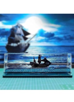 ProOne ProOne Cruise Ship Fluid Drift Bottle, Unsinkable Boat in a Box, Titanic Cruise Ship Model Liquid Wave Cruise Ship Decoration, Cruise Ship That No Longer Sinks Toy  - Image 4