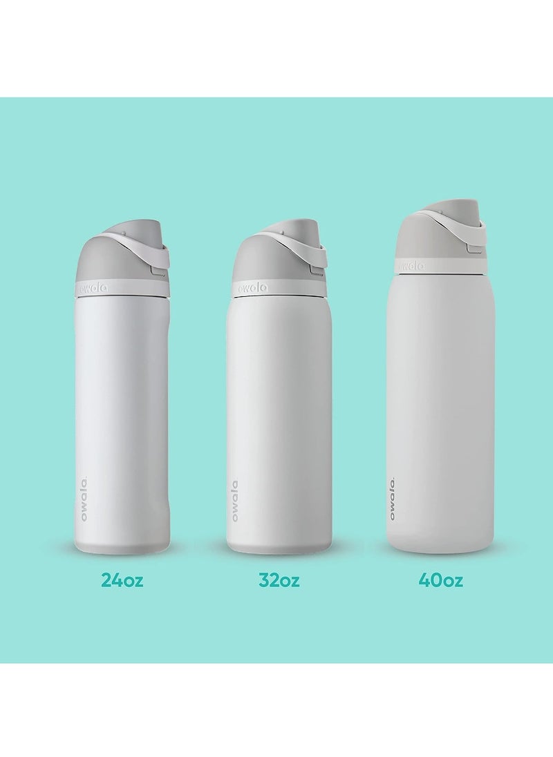 Owala - FreeSip Insulated Stainless Steel Water Bottle with Straw for Sports and Travel, BPA-Free, 24-Ounce - Image 1