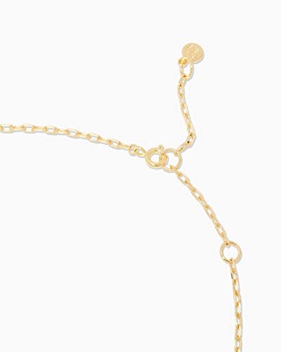 gorjana - Sunset Etched Necklace 19"-21" - 18k Gold-Plated - Mother of Pearl Pendant, Adjustable Chain - Layering Necklaces - Ideal Gifting Packaging - Image 2