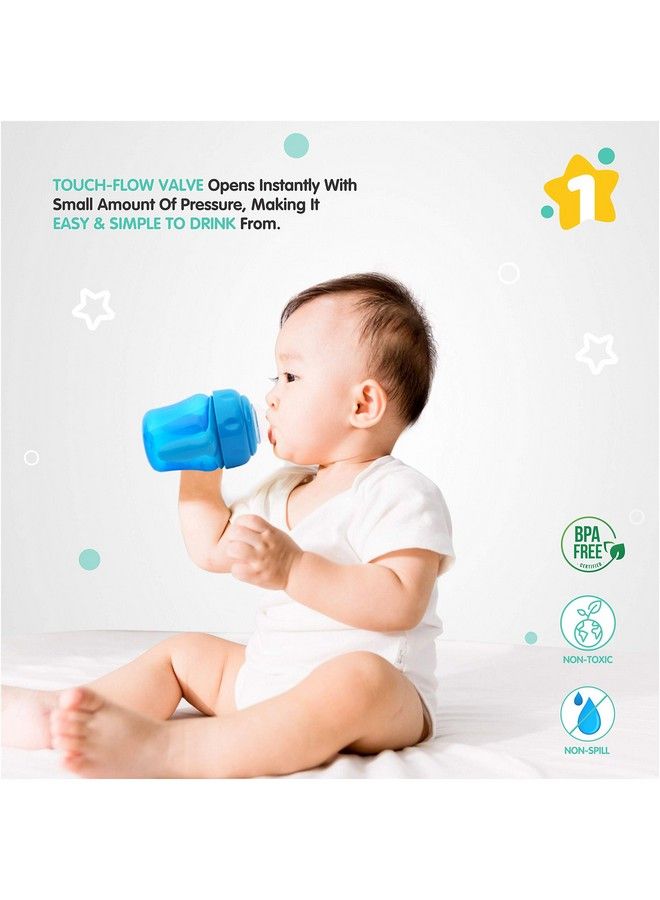 1st Step 150Ml Birdie Bpa Free Non Spill Interchangeable Sipper;Sippy Cup With Soft Silicone Spout And Straw (Blue) - Image 5