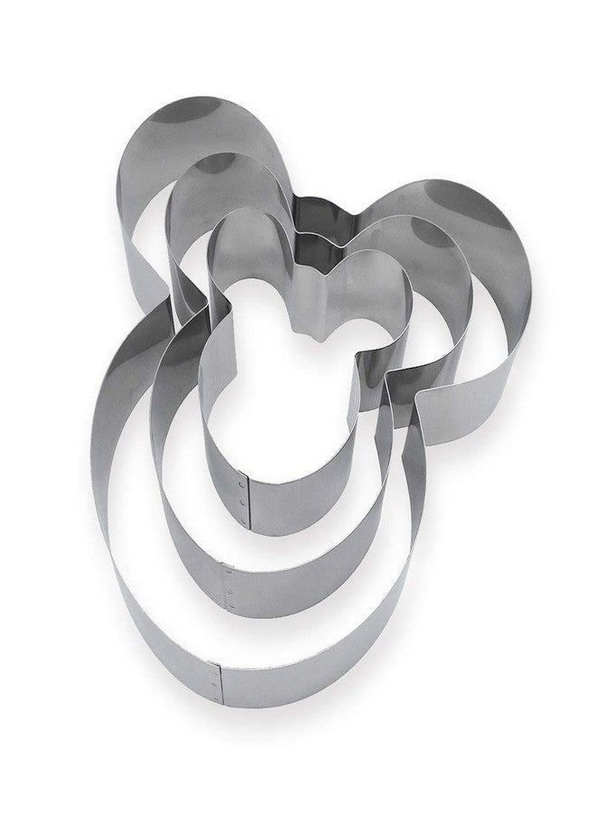 Funwhale 3 Tier Mouse Multilayer Anniversary Birthday Cake Baking Pans, Stainless Steel 3 Sizes Rings Mouse Molding Mousse Cake Rings - Image 4