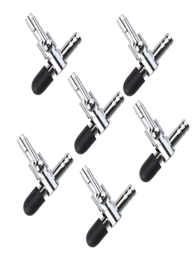 bnafes مضخة ذراع التحكم في تدفق الهواء لحوض أسماك الزينة من bnafes، صمام T أحادي الاتجاه، عبوة من 6 قطع - Image 1