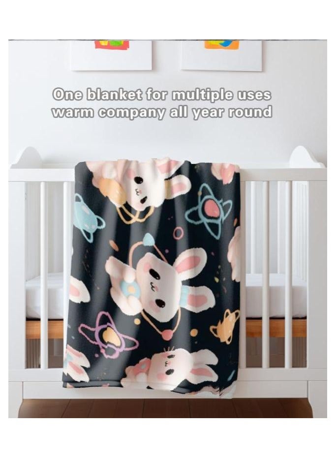 general Children's or student cartoon flannel thin blanket (warm and comfortable, suitable for sleep, games) 100cm*150cm - 471 - Image 1