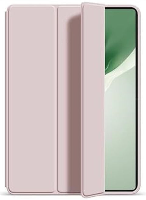 Case Compatible with Honor MagicPad 2 2024 (12.3 inch) Slim Magnetic Smart PU Leather Tri-Folding Stand Tablet Cover for Magic Pad 2 12.3" (Pink)
