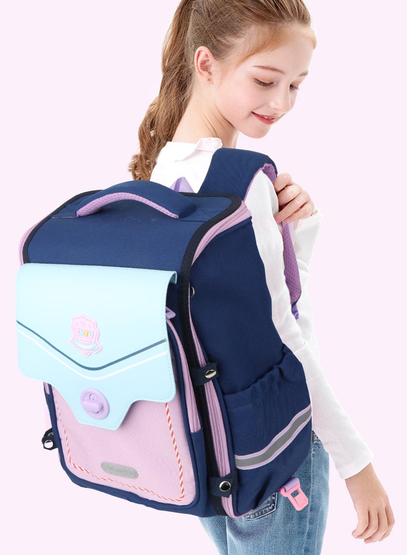 URbazaar Simple Modern Cute Primary Junior Backpack for School Boys Girls Elementary Kids School Backpack,England British Stye School Backpack Lightweight Travel Backpack - Image 5
