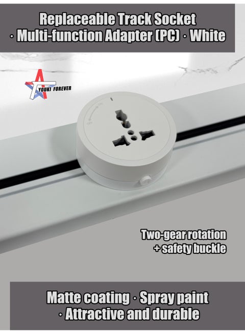 Replaceable Track Socket · Multi-function Adapter (PC) · White