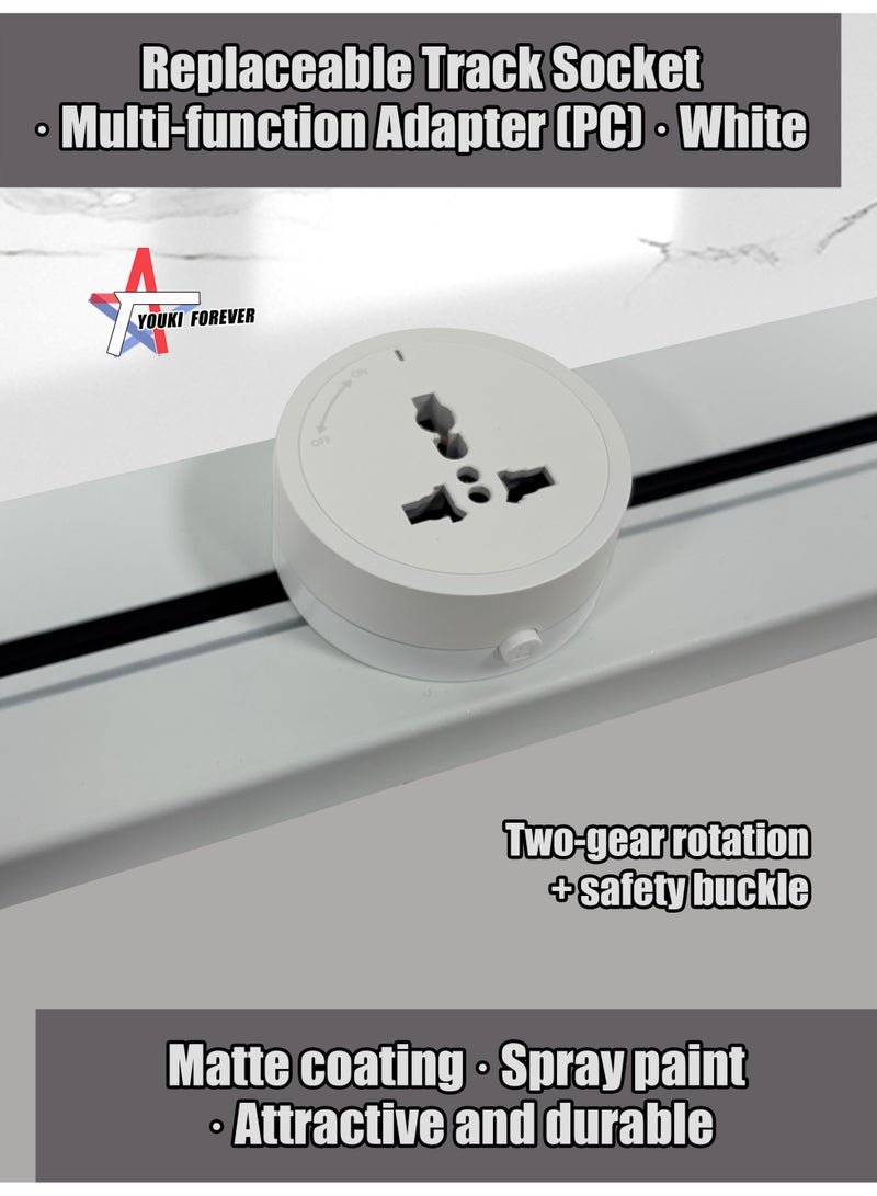 Replaceable Track Socket · Multi-function Adapter (PC) · White - Image 1