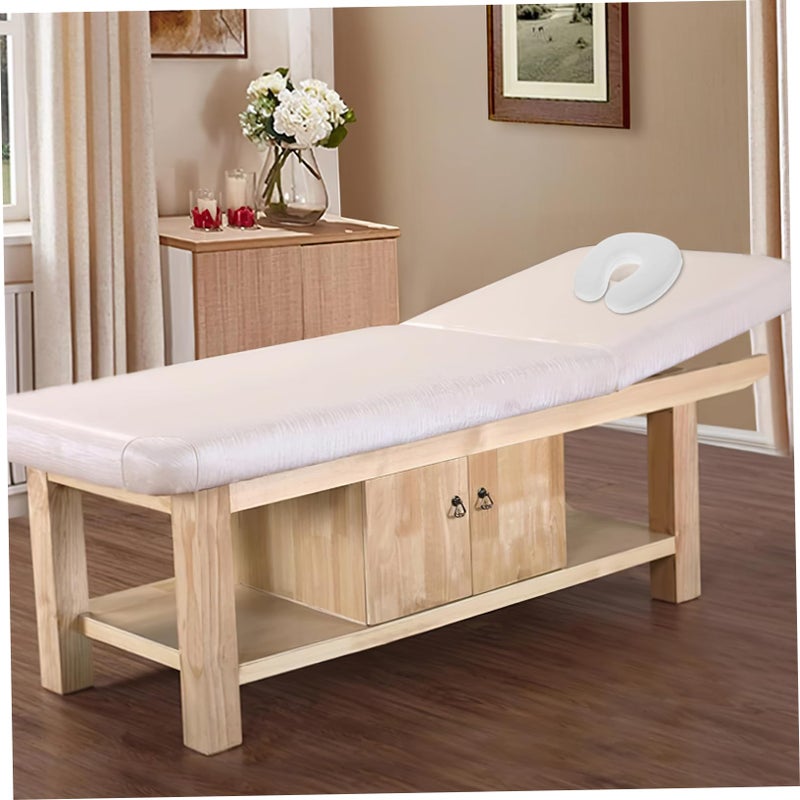 Memory Foam Face Cushion Pillow For Neck Support Sleeping Travel Spa Salon - Image 4