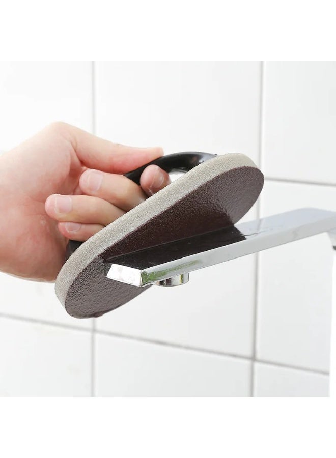 AKSONZ Kitchen Cleaning Sponge Brush - Heavy Duty Melamine Descaling Scrubber for Pots, Pans, and Knives - Strong Decontamination & Rust Removal Handle Brush - Image 2
