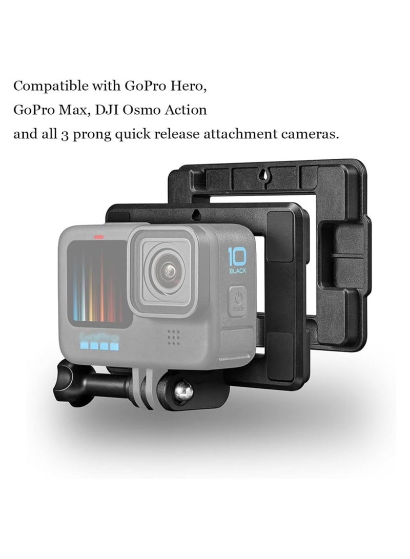 SYOSI Magnetic Action Camera Mount Fit for Gopro, Super Magnetic Car Mount Accessories Compatible with Gopro Dji Osmo and Most Action Cameras, Magnetic Chest Mount for Hero, Stable and Reliable - Image 4