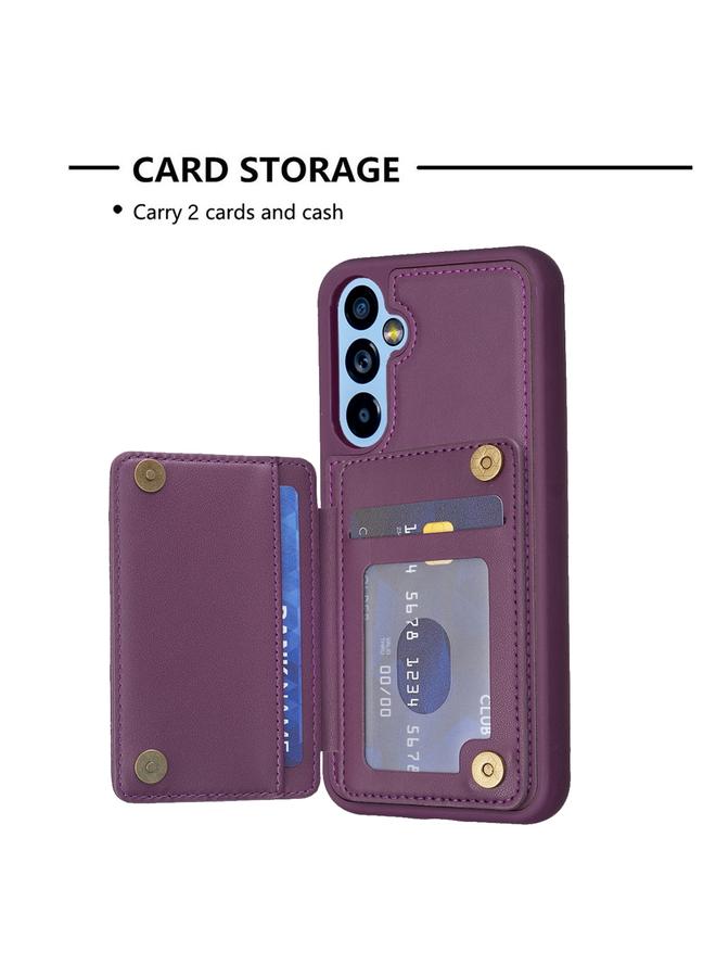 S-TOP Case For Samsung Galaxy A54 5G BF25 Square Plaid Card Bag Holder Phone Case - Image 4