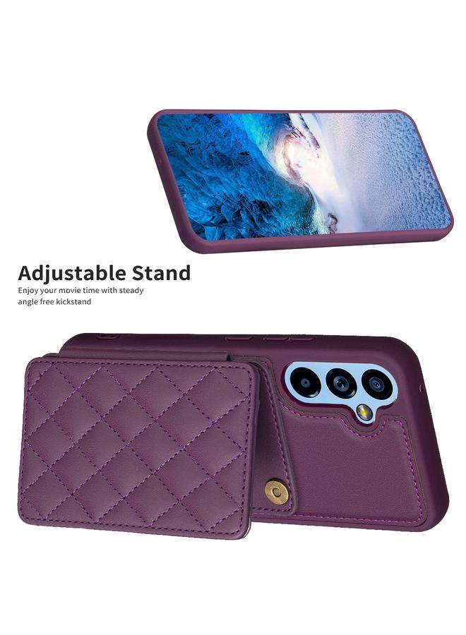 S-TOP Case For Samsung Galaxy A54 5G BF25 Square Plaid Card Bag Holder Phone Case - Image 5