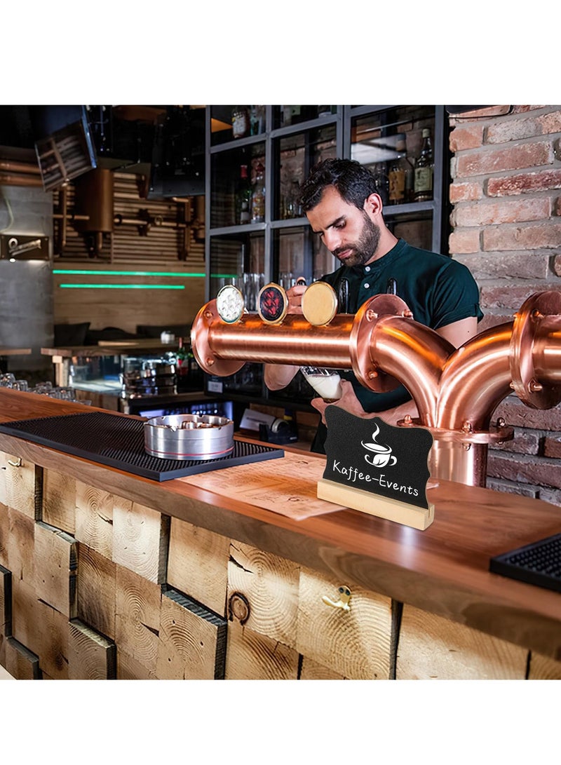 KASTWAVE 10-pack لافتات سبورة صغيرة مع حوامل - سبورات صغيرة لبطاقات البوفيه وبطاقات المكان - مثالية لحفلات الزفاف وأعياد الميلاد - Image 5