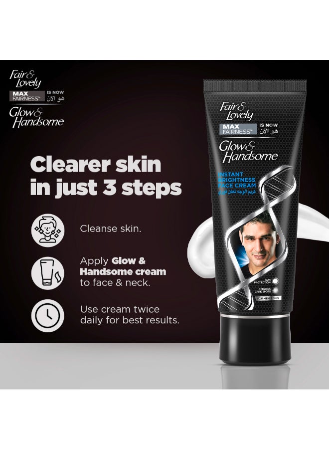 GLOW & HANDSOME, Formerly Fair & Lovely Face Cream, Instant Brightness, 100g - Image 3