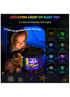 JoyousSto Baby Toys 6 to 12 Months - Musical Learning Infant Toys 1+ Age Babies Ocean Rotating Light Up Toys for Toddlers 1+ Age Boys Girls Baby Gifts Blue  - Image 5