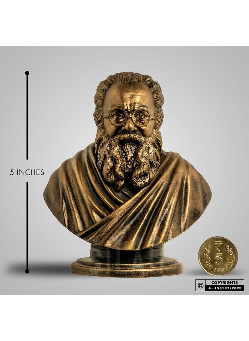 SILAII SILAII Periyar Sculpture Antique Bronze 5 Inch  - Image 2