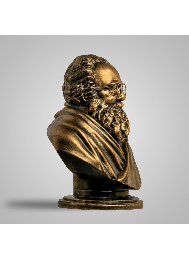 SILAII SILAII Periyar Sculpture Antique Bronze 5 Inch  - Image 4